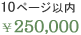 10ページ以内　\250,000