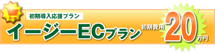 初期導入応援プラン イージーECプラン 初期費用20万円